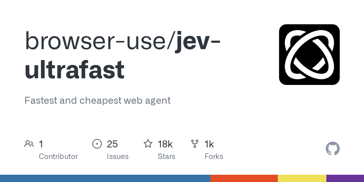 GitHub repository card for jev-ultrafast